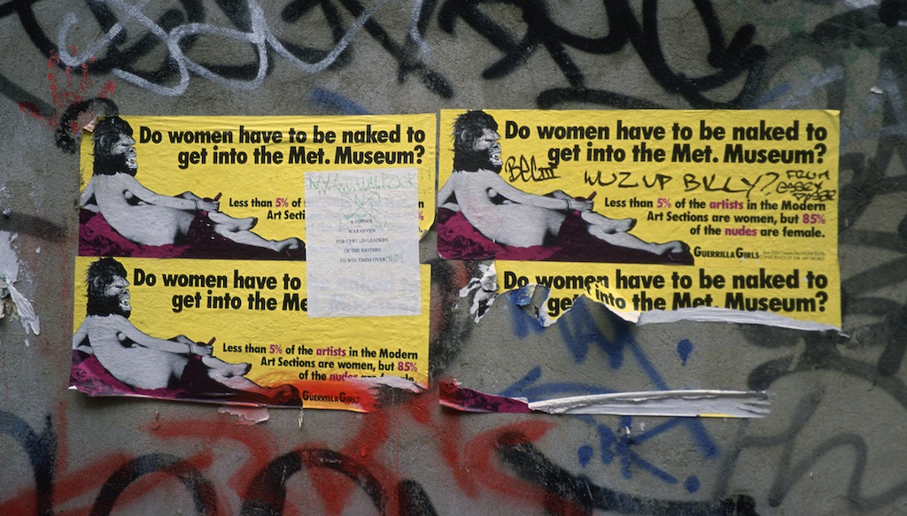 Guerrilla Girls, Do women have to get naked to get into Met. Museum, Exhibition photo, Copyright Guerrilla Girls