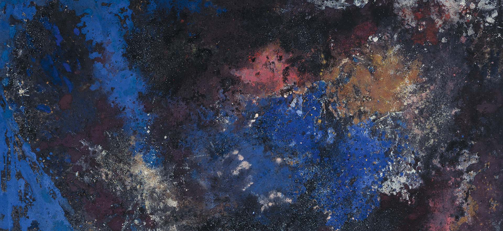 Otto Greis: Blauer Aufbruch [Detail], 1952, GDKE - Direktion Landesmuseum Mainz, Foto: ©GDKE, Ursula Rudischer (Landesmuseum Mainz)