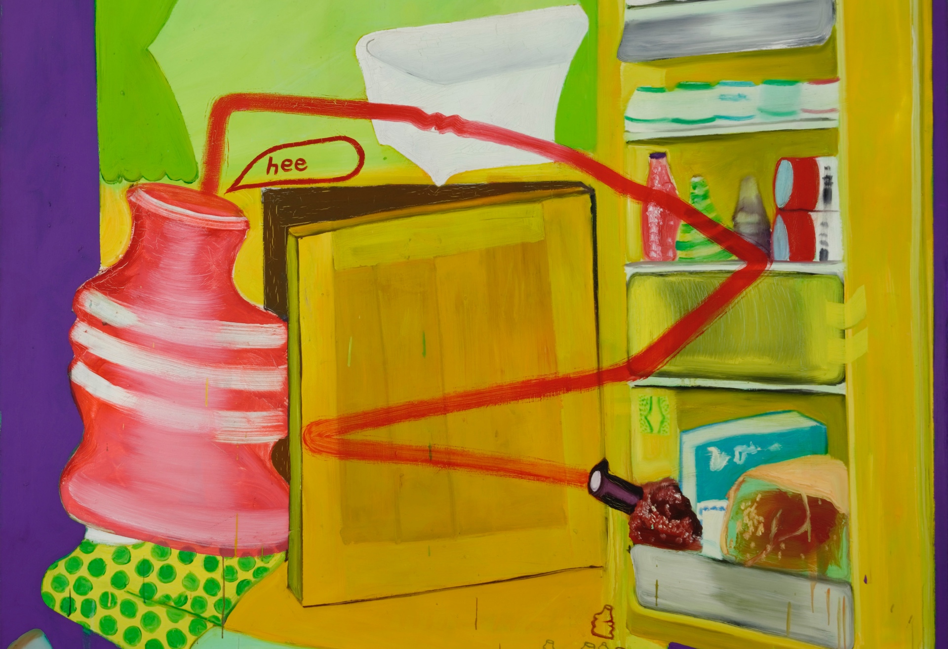 Peter Saul, Ice Box 8, 1963, Öl auf Leinwand, 190 x 160 cm, Hall Collection, © Peter Saul, Courtesy Hall Art Foundation, Foto: Jeffrey Nintzel