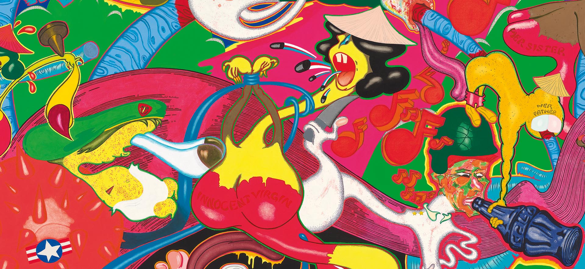 Peter Saul, Saigon, 1967, Whitney Museum of American Art, New York. Purchase, with the funds from the Friends of the Whitney Museum of American Art 69.103