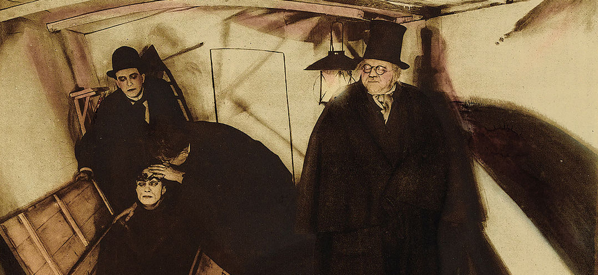 Lobby Card des Films "Das Kabinett von Dr. Caligari", 1920, via Wikicommons