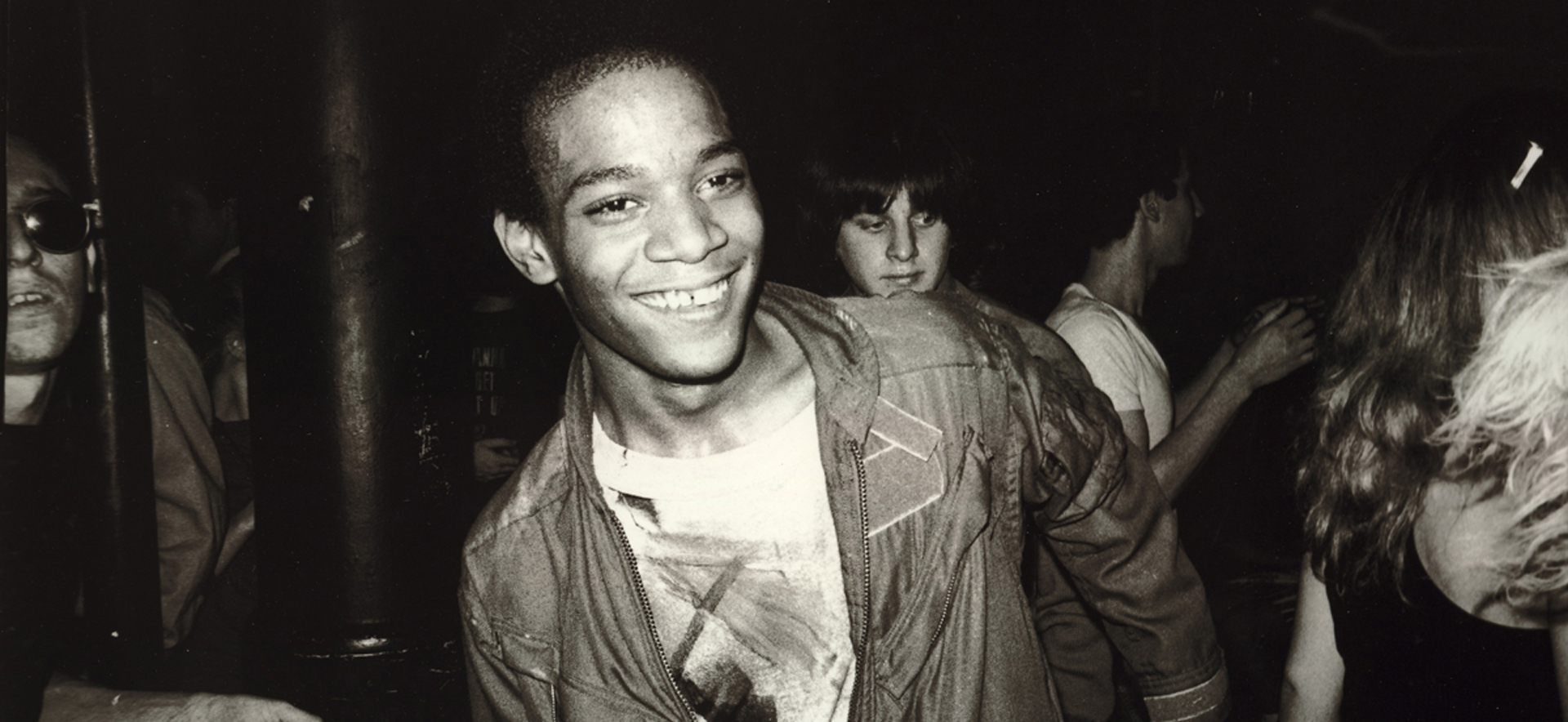 Jean-Michel Basquiat beim Tanzen im Mudd Club, 1979 © Nicholas Taylor