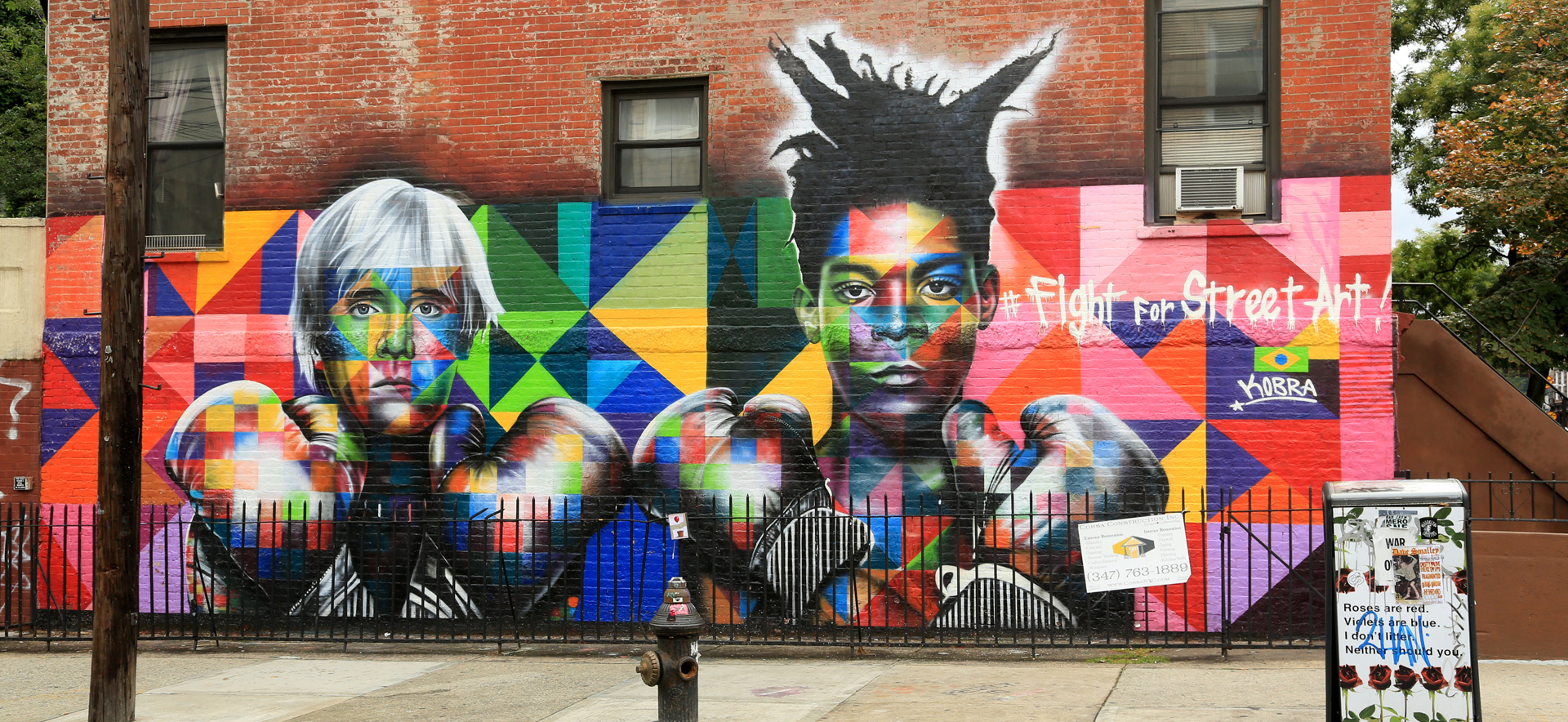 Warhol and Basquiat Mural by Kobra (c) Katherine Lorimer