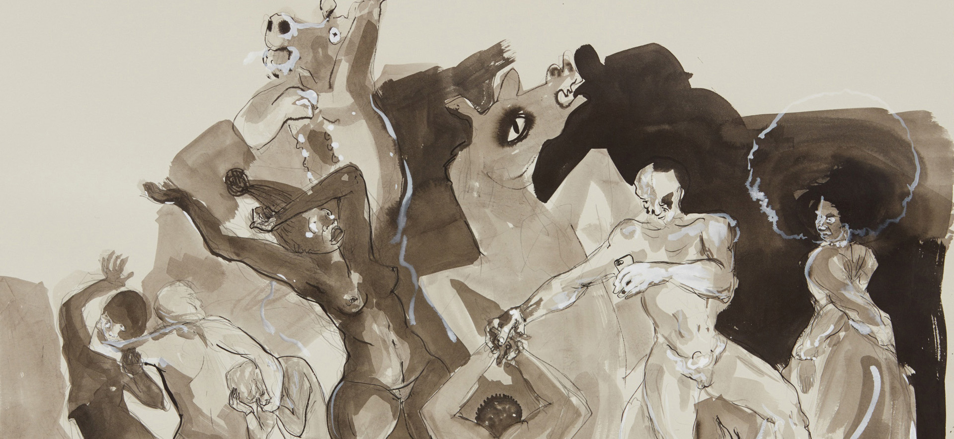 Kara Walker, 'merica 2016, 2018, aus der Serie mit 38 Werken: The Gross Clinician Presents: Pater Gravidam © Kara Walker 