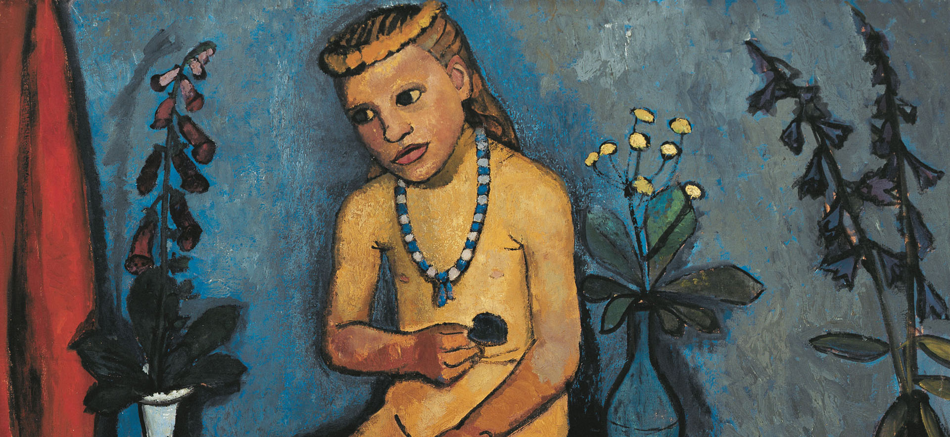 Paula Modersohn-Becker, Mädchenakt mit Blumenvasen, 1906/1907 © Von der Heydt-Museum Wuppertal