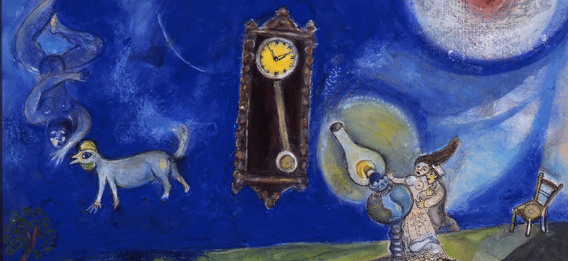 Detail: Marc Chagall, Der Traum, ca. 1938/39 Foto: 2022 courtesy of The David and Alfred Smart Museum of Art, The University of Chicago