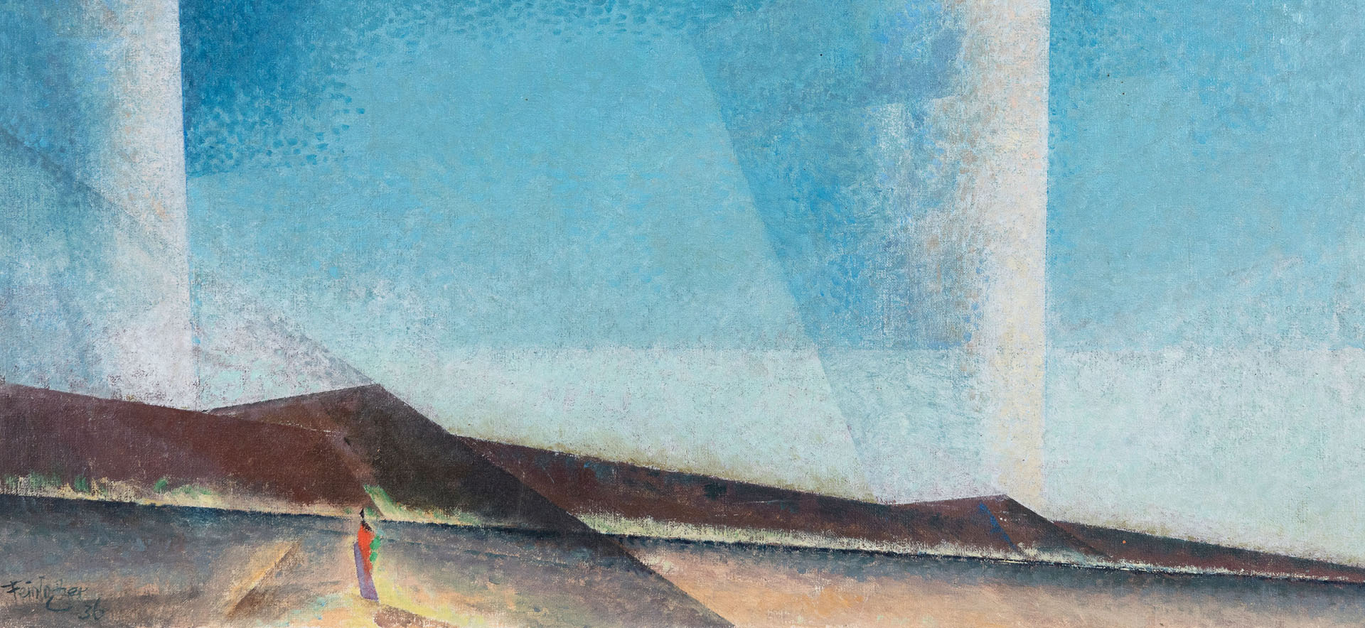 Detail: Lyonel Feininger, Dünen am Abend, 1936, Courtesy Moeller Fine Art, © VG Bild-Kunst, Bonn 2023