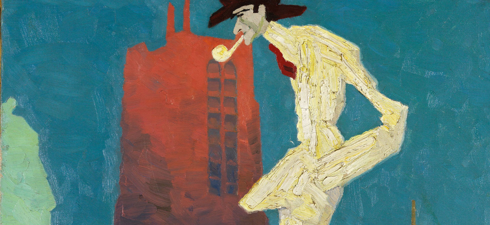 Detail: Lyonel Feininger, Der weiße Mann, 1907 © Carmen Thyssen Collection, Madrid and © Museo Nacional Thyssen-Bornemsiza, Madrid / VG Bild-Kunst, Bonn 2023